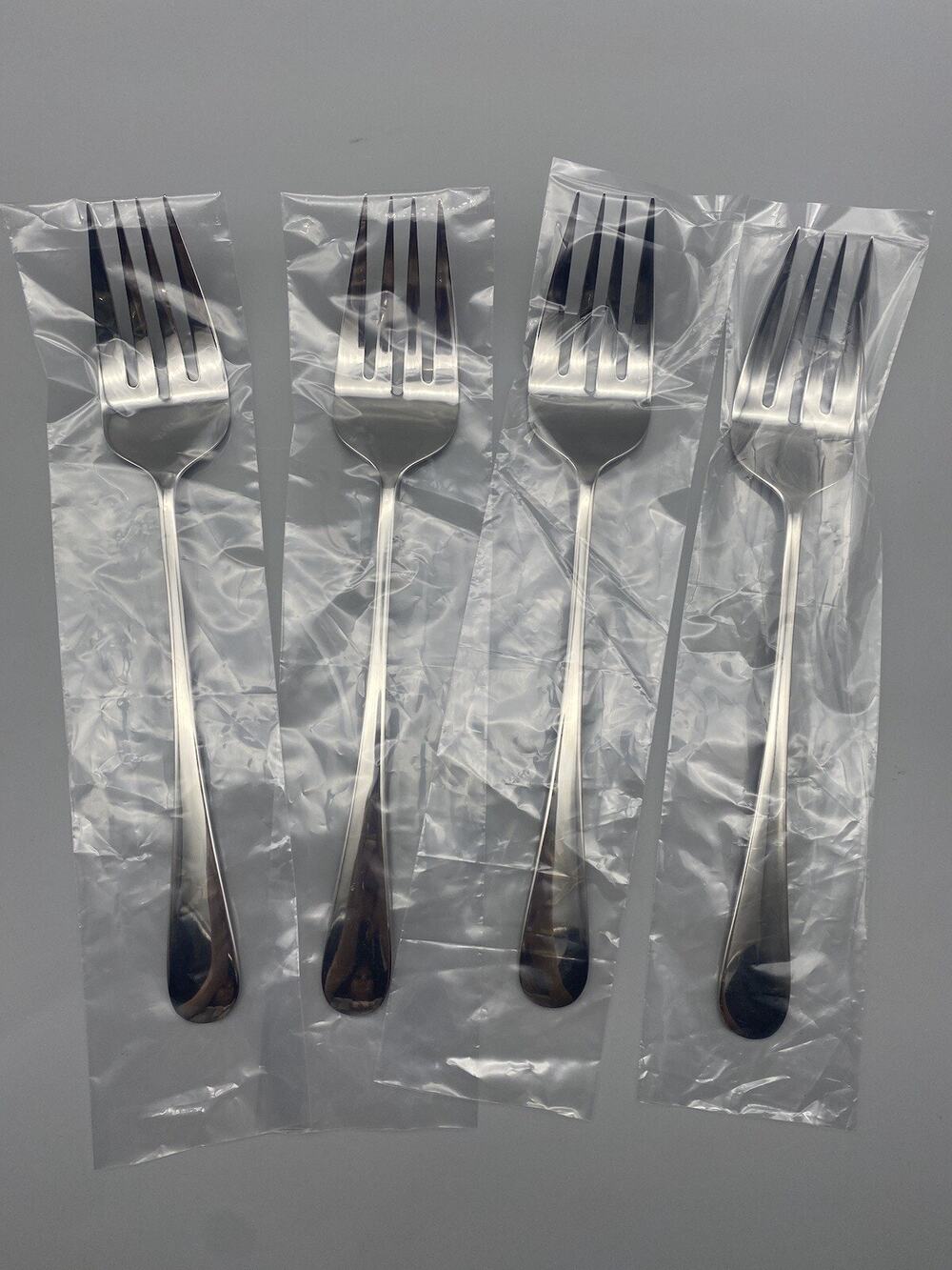 D.W Haber & Son. NY Serving Forks 11-3/4" Long Stainless steel 4pc New w/Defect